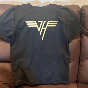Black T-Shirt with Van Halen Logo.